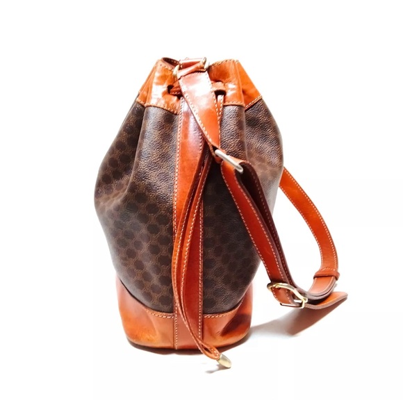 🏆💎💯 CELINE Shoulder Bag Leather PVC Brown - Picture 3 of 8